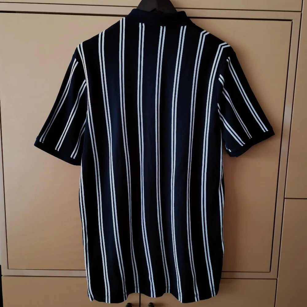 MANGO Striped cotton polo shirt - (XL) - Picture 9 of 11